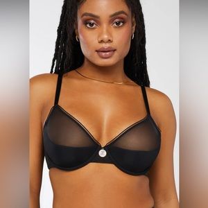 Savage X fenty x ray vision sheet bra NWT 32A